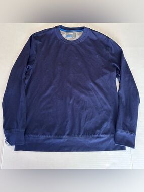 Twillory navy blue performance athleisure sweatshirt Size Large